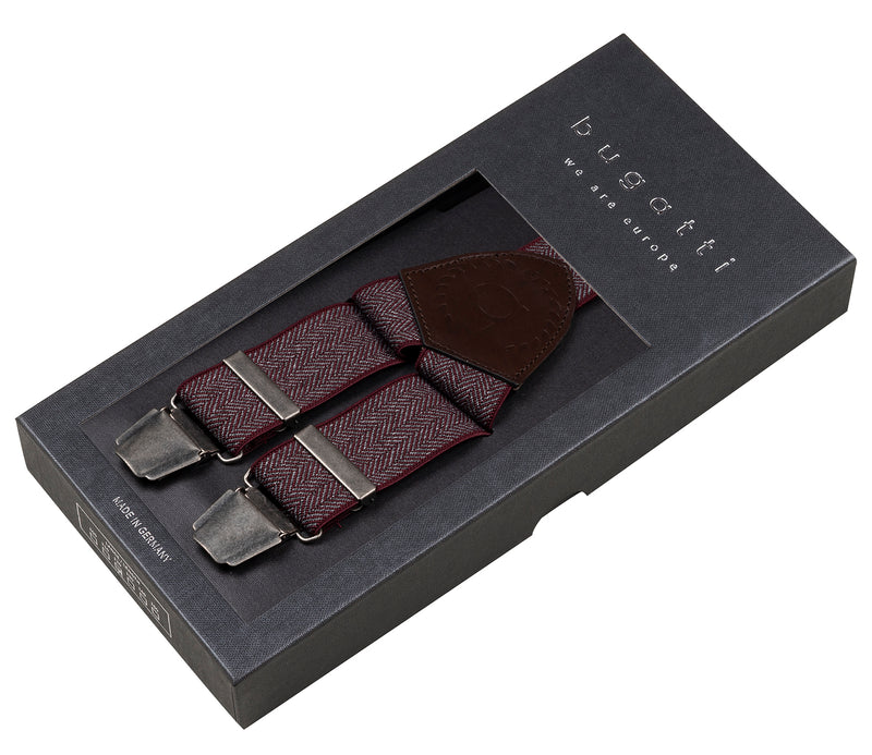 bugatti − Hosenträger - Herrenhosenträger - Bordeaux