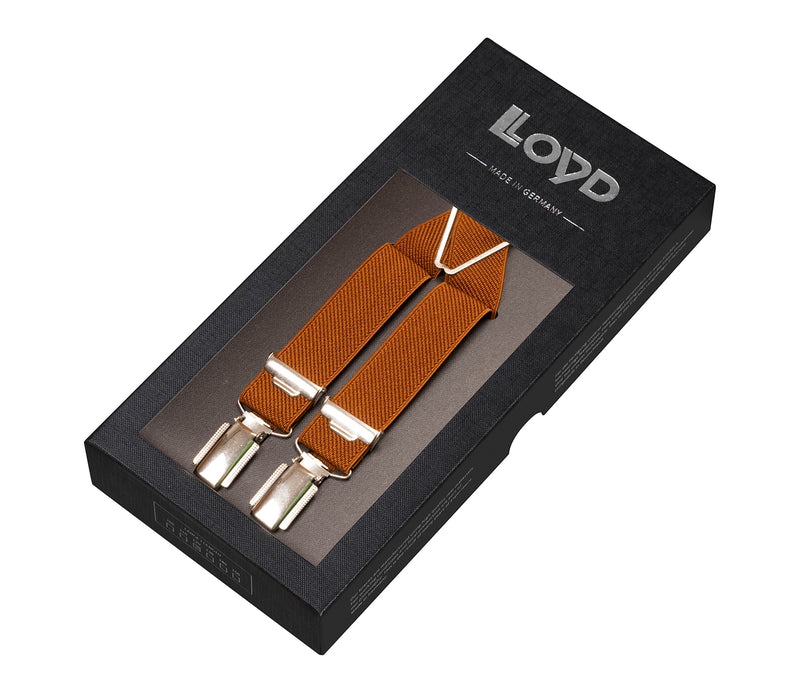 LLOYD Men's Belts − Hosenträger - Herrenhosenträger - Cognac/Braun