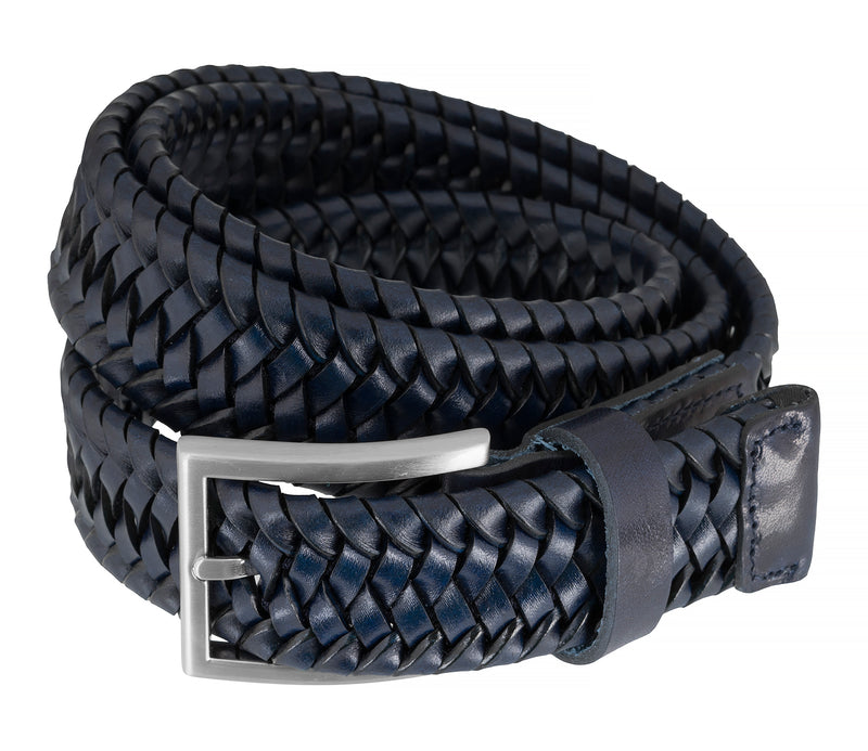 LLOYD Men's Belts - Gürtel - Herrengürtel - Ledergürtel - Marine/Blau