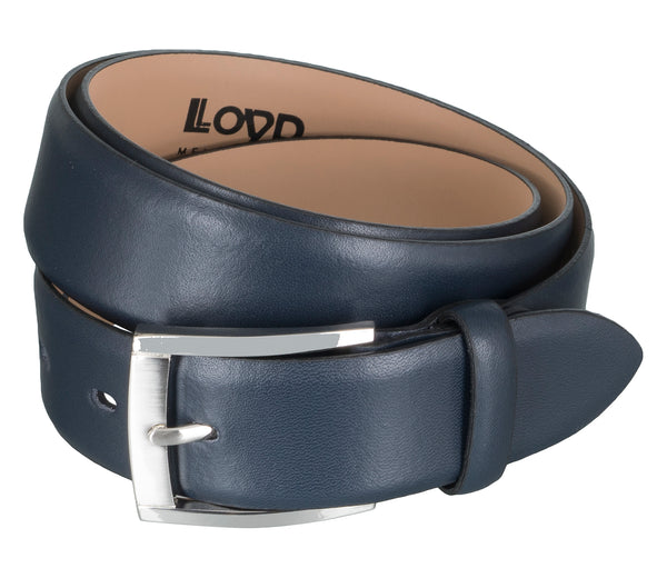 LLOYD Men's Belts − Gürtel - Herrengürtel - Ledergürtel - Blau