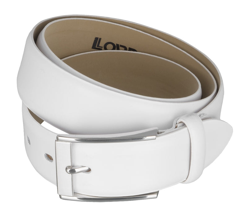 LLOYD Men's Belts − Gürtel - Herrengürtel - Ledergürtel - Weiß