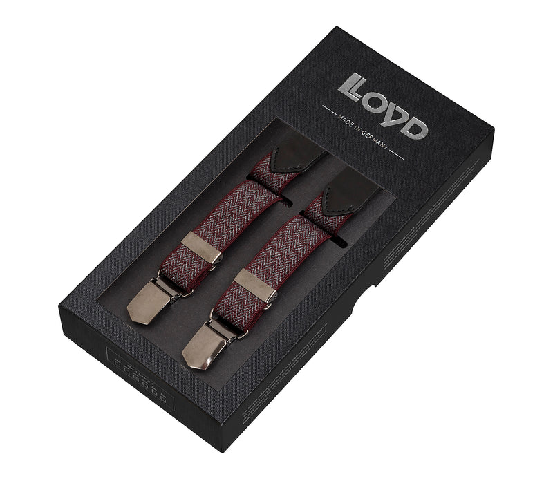 LLOYD Men's Belts − Hosenträger - Herrenhosenträger - Bordeaux