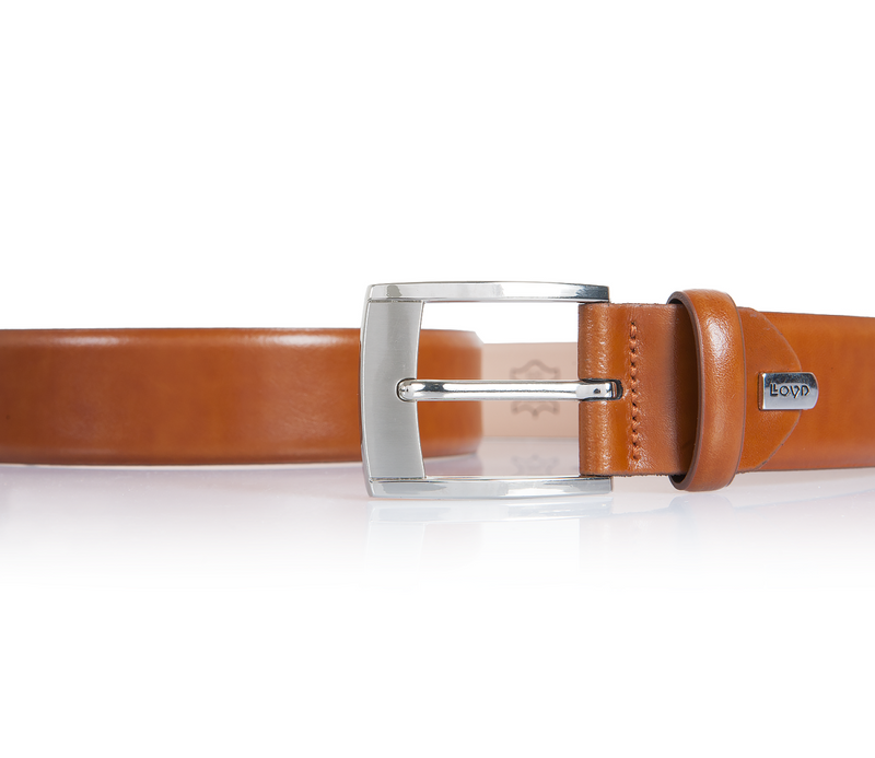 LLOYD Men's Belts − Gürtel - Herrengürtel - Ledergürtel - Braun/Cognac