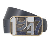 Wrangler − Gürtel - Herrengürtel - Ledergürtel - Blau
