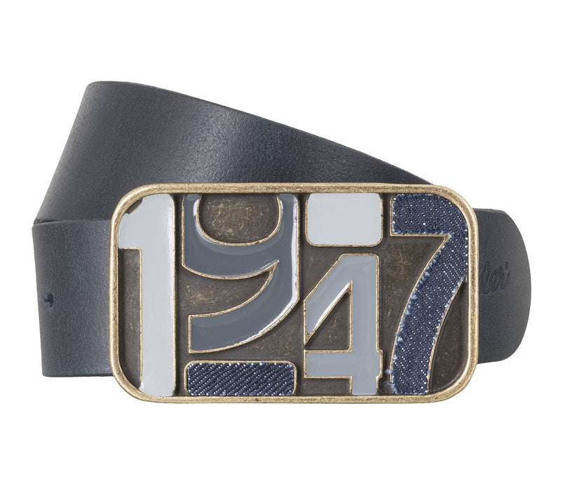 Wrangler − Gürtel - Herrengürtel - Ledergürtel - Blau