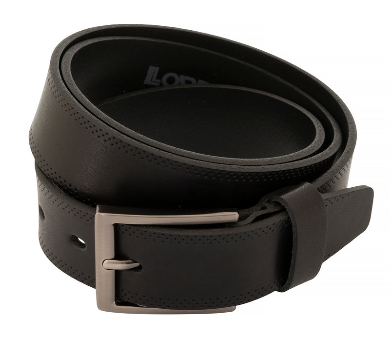 LLOYD Men's Belts − Gürtel - Herrengürtel - Vollrindleder  - Schwarz