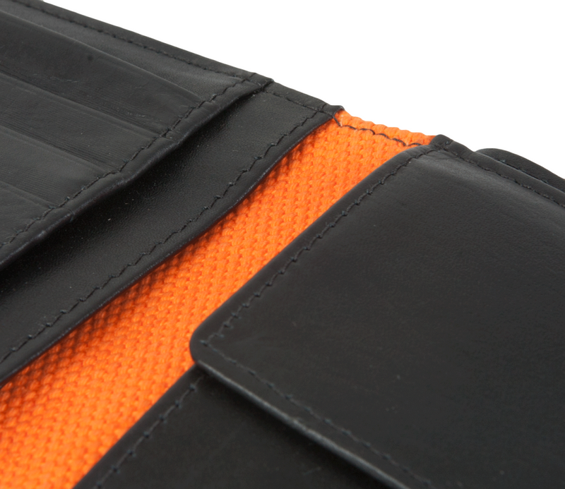 bruno banani − Geldbeutel - Geldbörse - Portemonnaie - Black/Orange