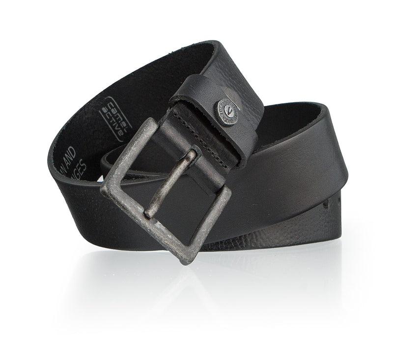 Camel Active − Gürtel - Ledergürtel - Herrengürtel - Schwarz