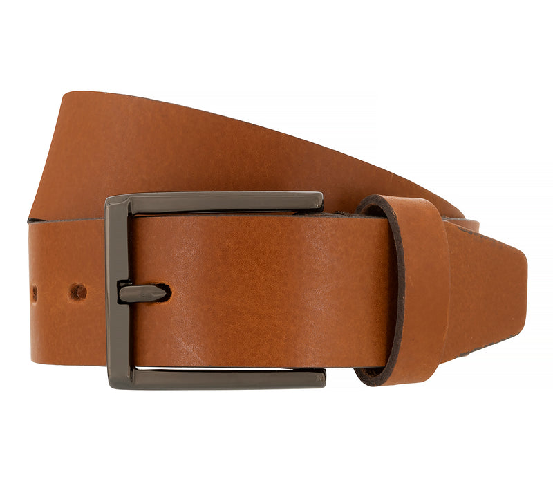 LLOYD Men's Belts − Gürtel - Herrengürtel - Ledergürtel - Cognac