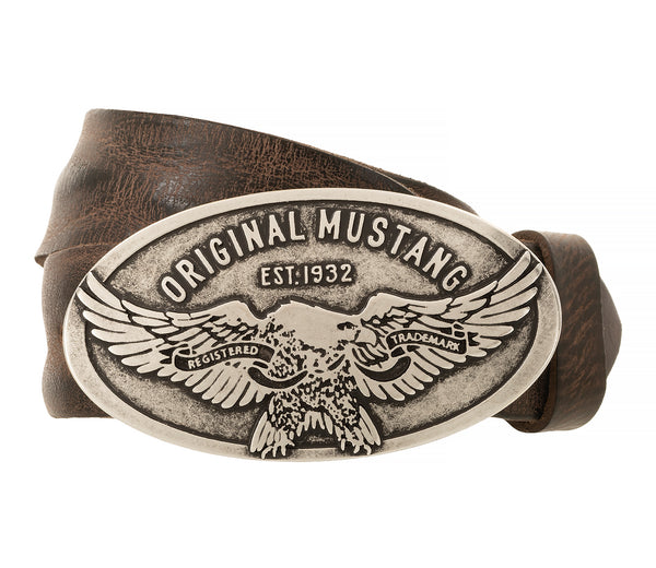 Mustang − Gürtel - Herrengürtel - Ledergürtel - Braun