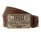 Mustang − Gürtel - Herrengürtel - Ledergürtel - Braun
