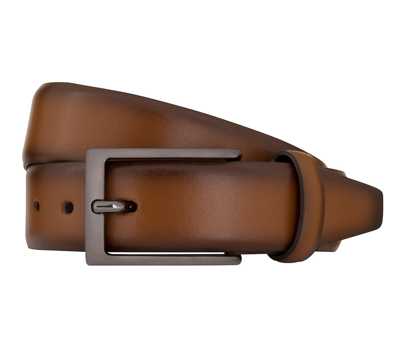 LLOYD Men's Belts − Gürtel - Herrengürtel - Ledergürtel - Cognac