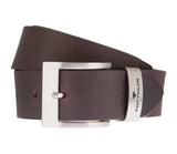 Tom Tailor − Gürtel - Herrengürtel - Ledergürtel - Braun
