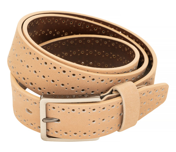 bugatti − Gürtel - Herrengürtel - Ledergürtel - Beige