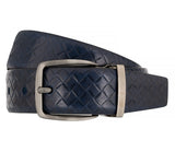 bugatti − Gürtel - Herrengürtel - Vollrindleder - Blau