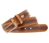 LLOYD Men's Belts − Gürtel - Herrengürtel - Vollrindleder  - Beige