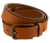 ROY ROBSON − Ledergürtel - Herrengürtel - Cognac