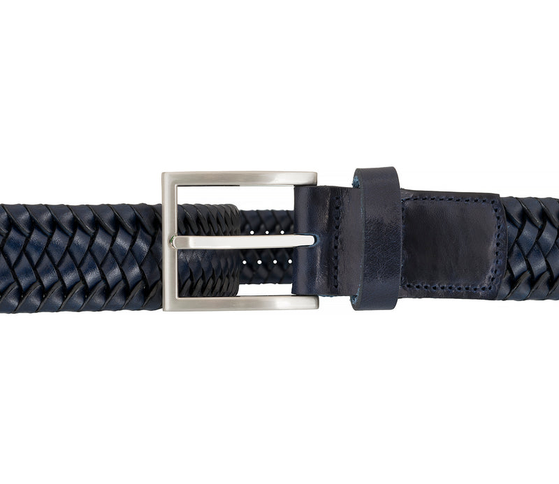 LLOYD Men's Belts - Gürtel - Herrengürtel - Ledergürtel - Marine/Blau