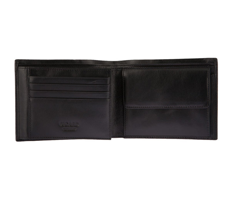 PICARD − Geldbeutel - Geldbörse - Portemonnaie - 8353 Schwarz